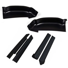 Rocker Panel Cab Corners Kit Pair Black for 1999-2006 Crew Cab Trucks