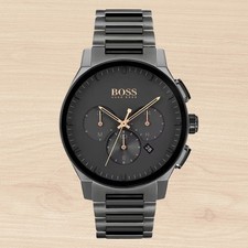 Hugo Boss HB1513814 Peak Men’s Chronograph Watch – Gunmetal Grey – 44mm – New