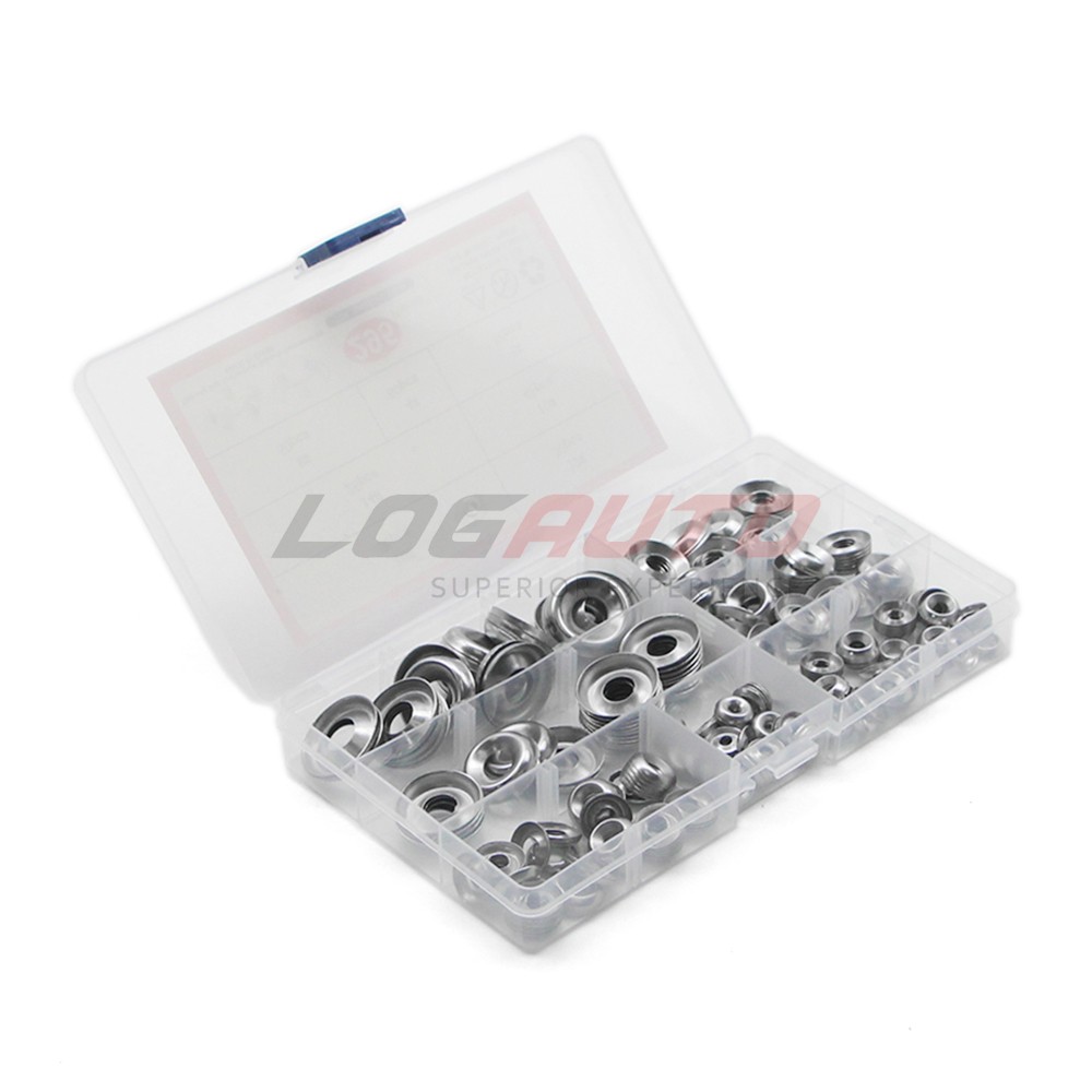 295Pcs Finishing Washer Countersunk Set Cup Washers Kit Stainless Steel 4#-16#