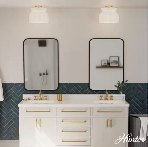 Hunter Fans - Harlowe - 1 Light Lagrge Flush Mount-9.8 Inches Tall and 14 Inches - Picture 4 of 11