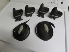 Yakima Set Of 4 Gunwale Loadstop L-shape Roof Rack Brackets 2 Straps