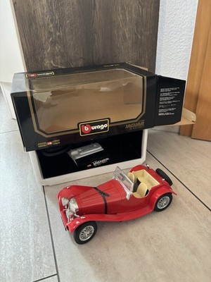 Burago Jaguar SS 100 1937, Maßstab 1/18, Rot OVP Oldie Oldtimer