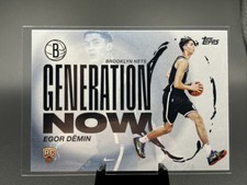 2025 Topps Basketball Generation Now Egor Denim Rookie Card  Brooklyn Nets