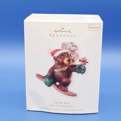 Hallmark Keepsake Up for Fun Nick and Christopher Ornament 2008 Christmas