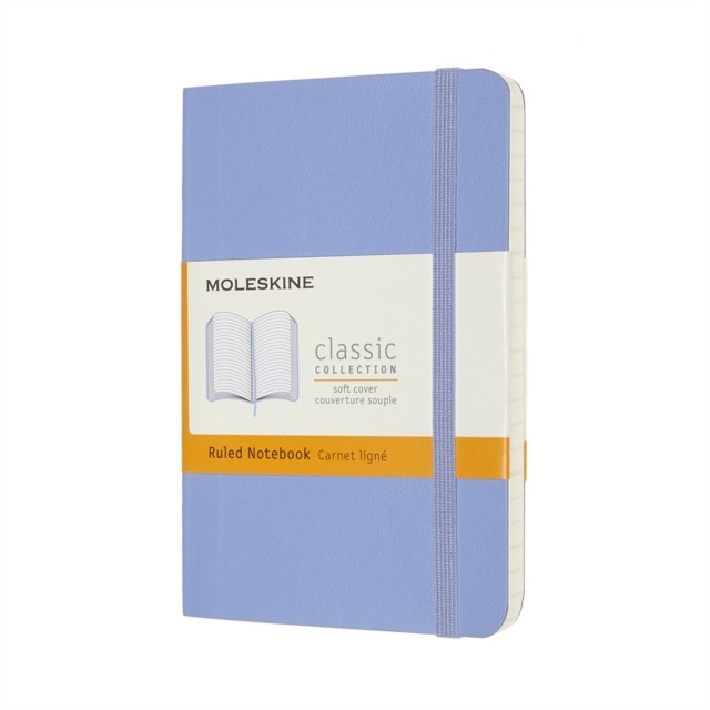 Moleskine Classic Notebook, Notebook With Ruled Pages, Soft Cover and Elastic Closure, Hydrangea Blue, Pocket, 9 x 14 cm, 192 Pages - Image 5