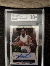 2024 Leaf Metal Kevin Durant eBay Exclusive Autographed White 3/4