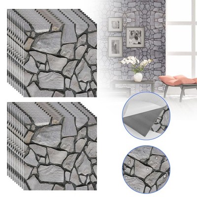 20 Stück Wandverkleidung Steinoptik Dekorative Tapete 3D Wandpanele Wandplatten