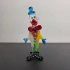 Vintage Murano Art Glass Hand Blown Clown - 4.25” - Unique Colorful Collectible