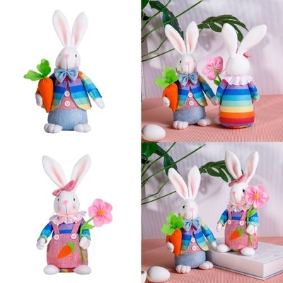 Easter Rabbit Beautiful Desk Animal Model Table Display Party Decorations