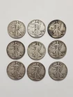 (9) Walking Liberty Half Dollars - Free Shipping