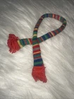 Vintage Barbie FASHION PAK Knit Striped Multicolor Scarf with Fringe