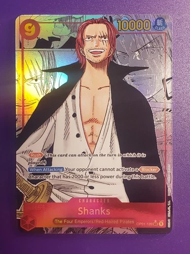 Shanks OP01-120 Manga Alt Art SEC PRB-01 One Piece Card English