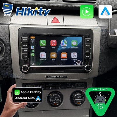 2+64GB CarPlay Autoradio Android 15 GPS für VW GOLF 5 6 Plus Polo Passat Touran