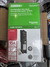 Square D HOM115CAFIC Combination Arc Fault Circuit Interrupter 15A 120VAC