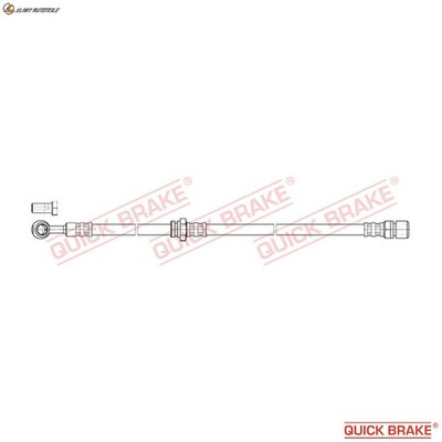 BREMSSCHLAUCH 50.851X FÜR CHEVROLET LACETTINUBIRA DAEWOO L84 1.8L LDA 1.8L 4cyl