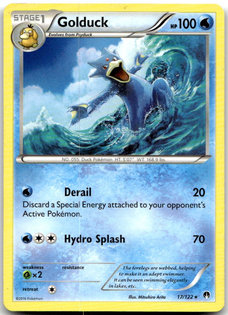 Golduck 17/122 Rare BREAKpoint Pokemon Lightly Played