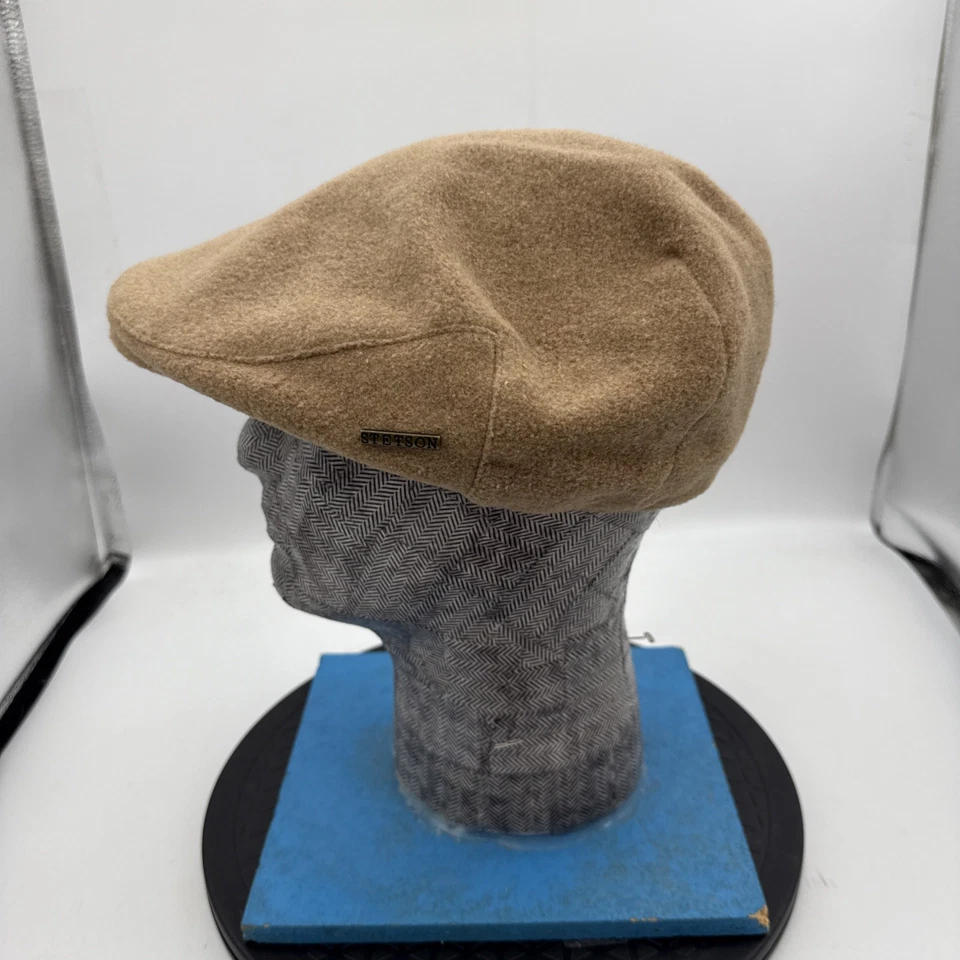 Sombrero de Newsboy Stetson 50/50 de Colección Color Tostado Cabby Gorra Talla Extra Grande Foto 2 de 4