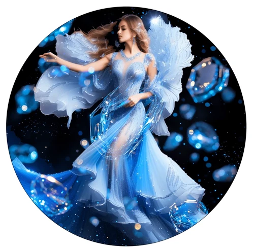 2024 Silver Eagle .999 Silver Coin Blue Topaz Edition December #231 of 250