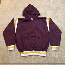 Medium Russell Athletic Hooded Windbreaker Pullover Jacket