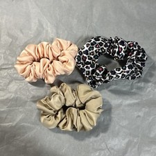 A New Day Multi-Color Mini Twister Scrunchie 3pc Peach/Brown/Colorful Leopard