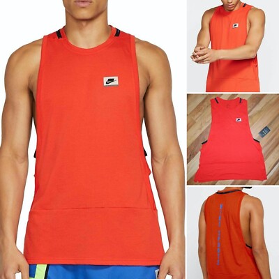 Nike Men's Dry Top Tank Sleeveless Running Training Vest Shirt BV3309 634 S RARE