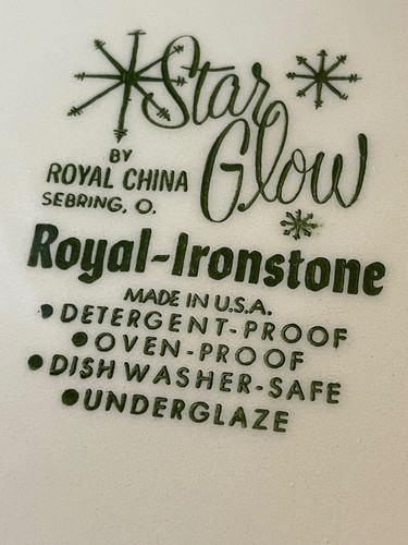Star Glow Atomic Starburst PLATES by Royal China 1960 - Picture 23 of 42