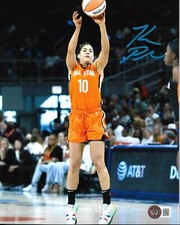 KELSEY PLUM SIGNED ALL STAR MVP 8X10 PHOTO LAS VEGAS ACES w/ COA BECKETT