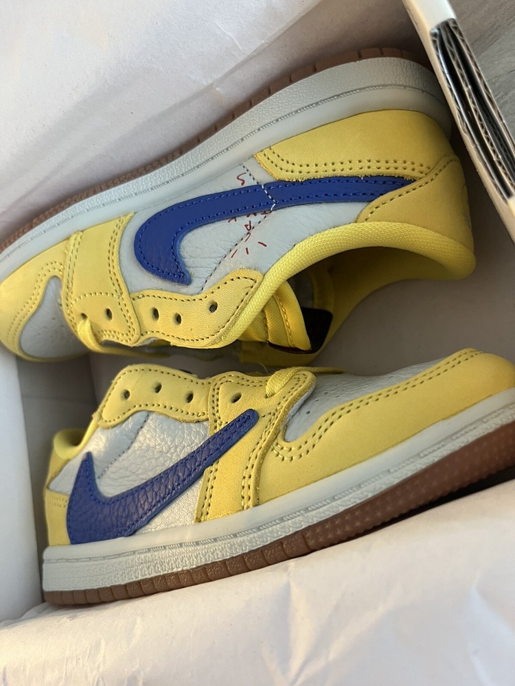 Jordan 1 Travis Scott Retro Low OG SP Canary Toddler Size 10C READ DESCRIPTION