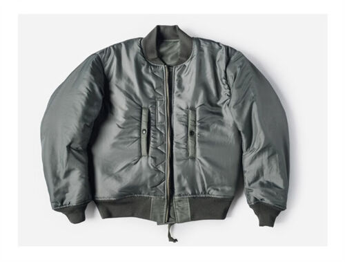 Bronson USAF 1955 MA-1 Flight Jacket Air Force Men Waterproof Bomber Coat Green - Picture 23 of 24