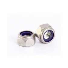 M6 LOCKING NYLOC NYLOCK 6MM NUTS LOCK LOCKNUT NUT STEEL LOCKNUTS BZP -QTY 100