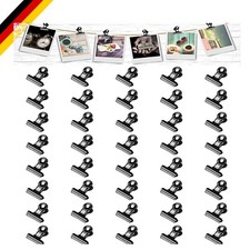 40x Mini Bulldoggen-Klammern Metall 22mm langlebig für Büro & Zuhause