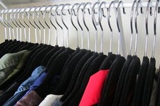 Coat Hanger Clothes Trouser Hanging Hangers Non Slip Flocked Soft Velvet Coating