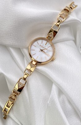 Michael Kors Ladies Rose Gold Jaryn Mercer Dainty Pearly  display picture 3
