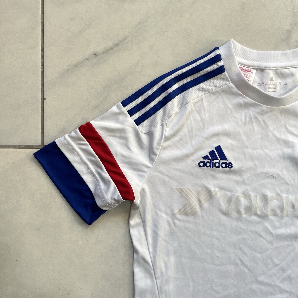 Adidas Chelsea FC Jersey Large 13 14 White Youth Boys