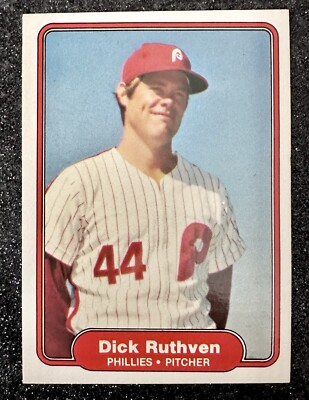 1982 Fleer Dick Ruthven #257 Philadelphia Phillies (2x All-Star) | eBay