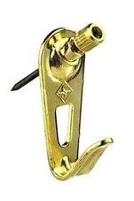 Zierhaken 10 stück  Wandhaken Größe 1 vermessingt mit Stift