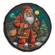 Classic Santa Claus Patch Applique Iron-on - Christmas Badge Magical Elves