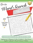 Large Print ITALIAN Word Search Puzzles: Digital Printable Download