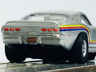 Auto World '69 Chevy Camaro SS, Silver / Color Stripes, X-Traction