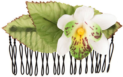 Killer Kirsche VIPA Tropical ORCHID Orchidee BLUMEN Retro HAARKAMM Rockabilly