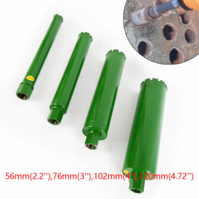 Core Drill Set Wet Diamond Concrete Core Drill Bit 4Size 2.2''/3''/4''/4.72'' Thread