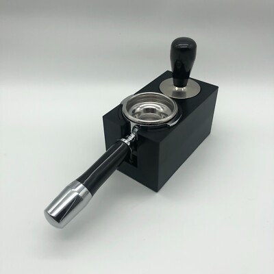 Tamperstation Alu schwarz Siebträger BFC LAMARZOCCO ECM ROCKET E61 Geschenk