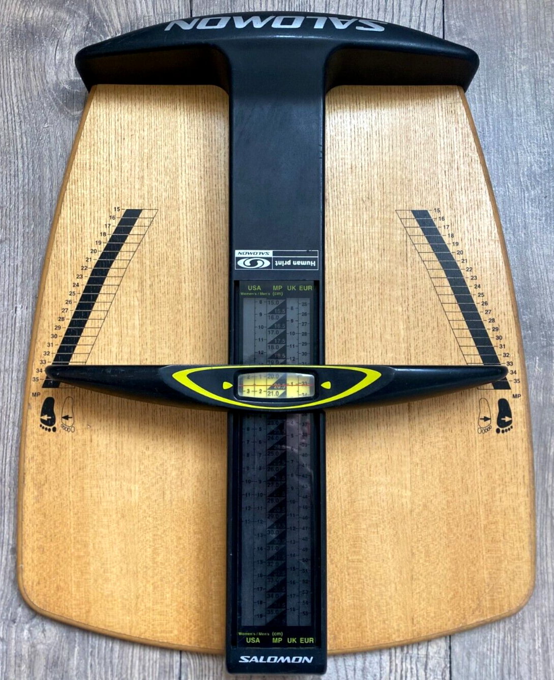 Salomon Piede Sci Scarpa da Snowboard Dimensioni Misurazione Piede Regolatore di Misura