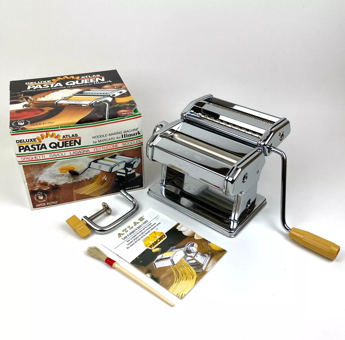 Deluxe Atlas Pasta Queen Noodle Making Machine by Marcato for