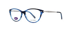 ELLEN TRACY - SOCHI 56/15/140 BLUE HORN - NEW Authentic WOMEN EYEGLASSES