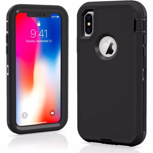 FOR iPhone 15/11/12/13/14 max PLUS XR Defender Case Impact hybrid cover - Picture 12 of 50