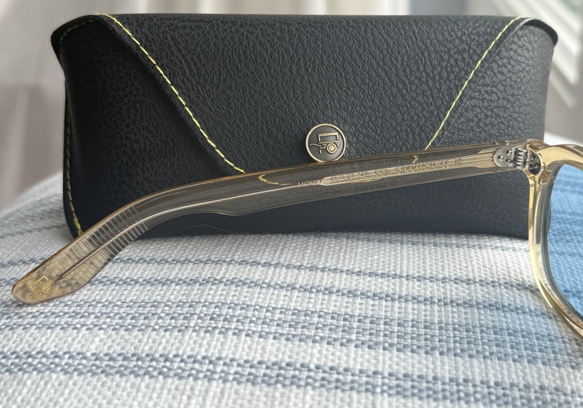 New Gift Set - Moscot Momza Cinnamon Crystal + Blue Grey Polarized