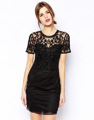 embellished shift dress uk