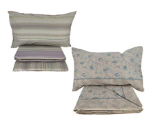 Completo lenzuola flanella set letto  Matrimoniale AMBROSIANA  MADE IN ITALY