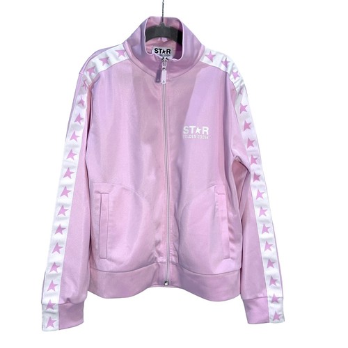 Golden Goose Kids Logo-Print Jersey Track Jacket Retail $189 Made in Italy Sz 10 - Picture 2 of 18